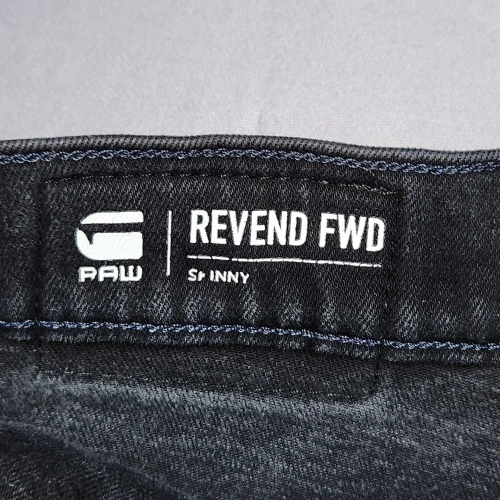 G-Star Raw 3301 Slim Fit Jeans Mens 38x31 Faded Black Premium Italian Fabric - Picture 11 of 16